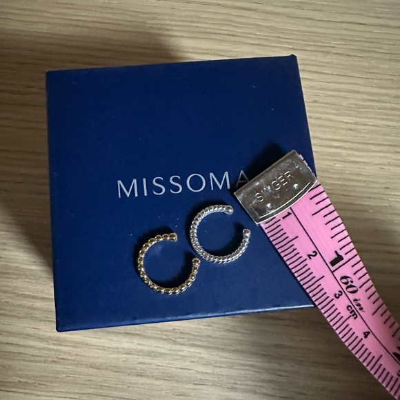 Set of Two Ear Cuffs by Missoma - Gold Vermeil and Sterling Silver - Picture 2 of 3